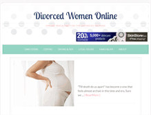 Tablet Screenshot of divorcedwomenonline.com